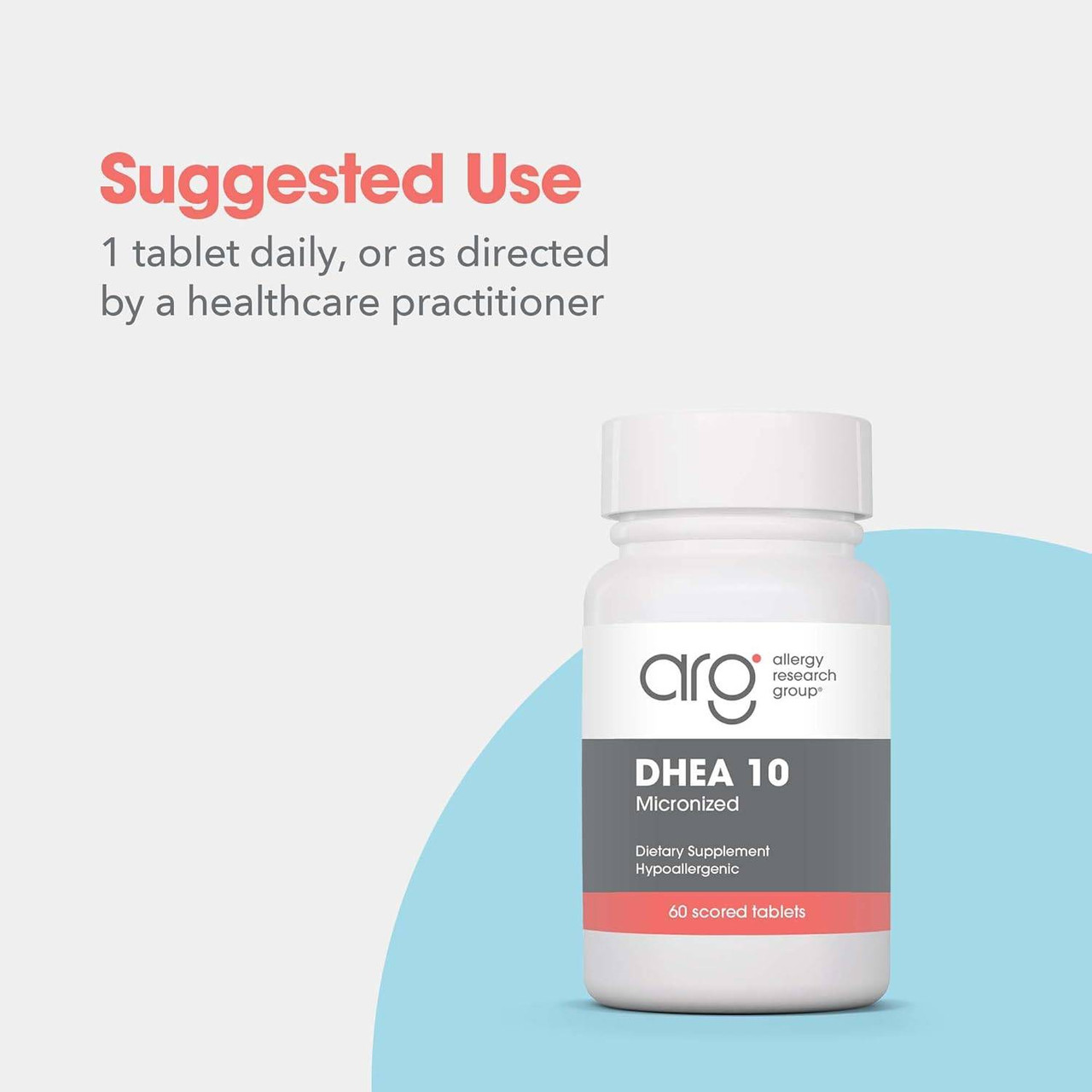 Allergy Research Group DHEA 10mg Micronized Lipid Matrix - 60 tablets