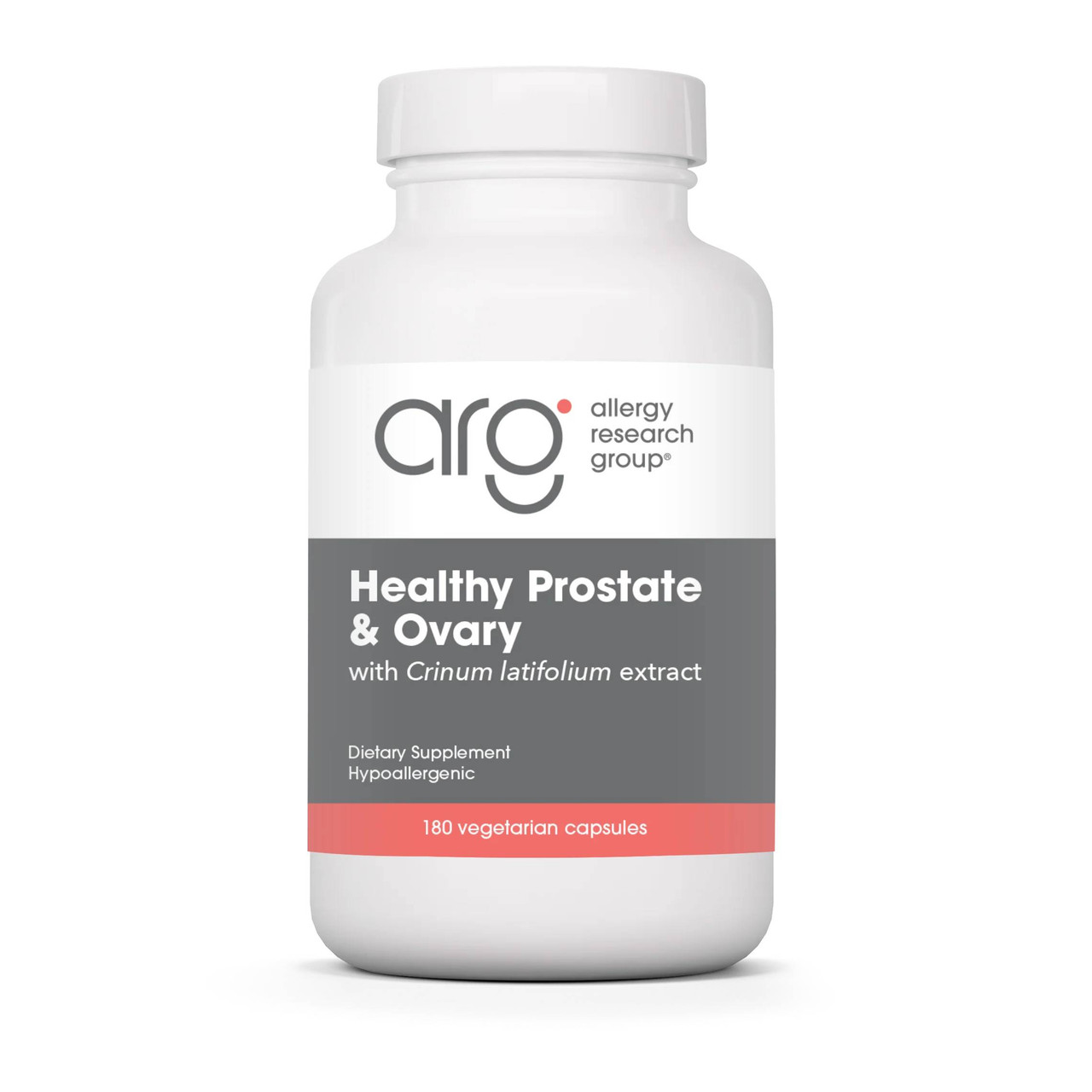 Allergy Research Group Healthy Prostate & Ovary with Crinum latifolium extract 180 vegetarian capsules bottle