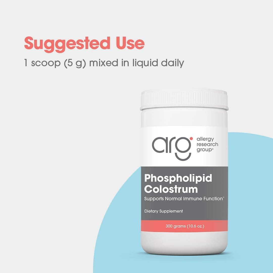 Phospholipid Colostrum tub, suggested use 1 scoop mixed in liquid daily