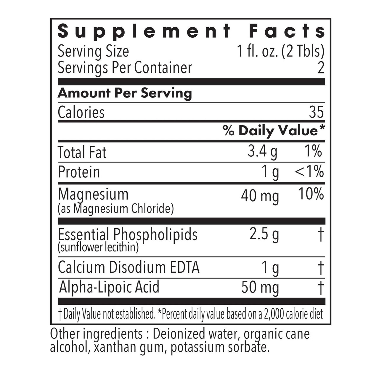 Allergy Research Group LipoPhos EDTA - 60 Milliliters