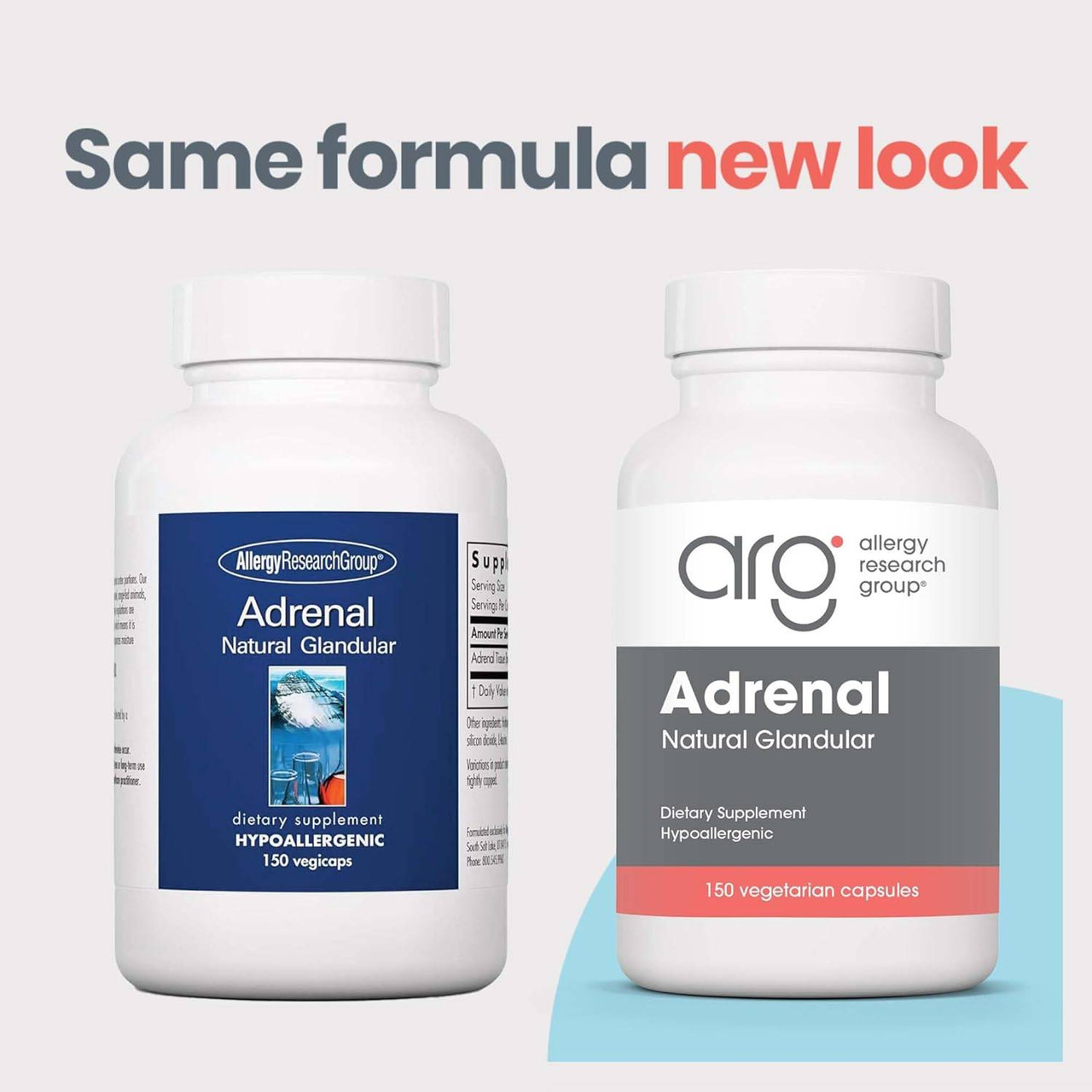 Allergy Research Group Adrenal Natural Glandular - 150 capsules