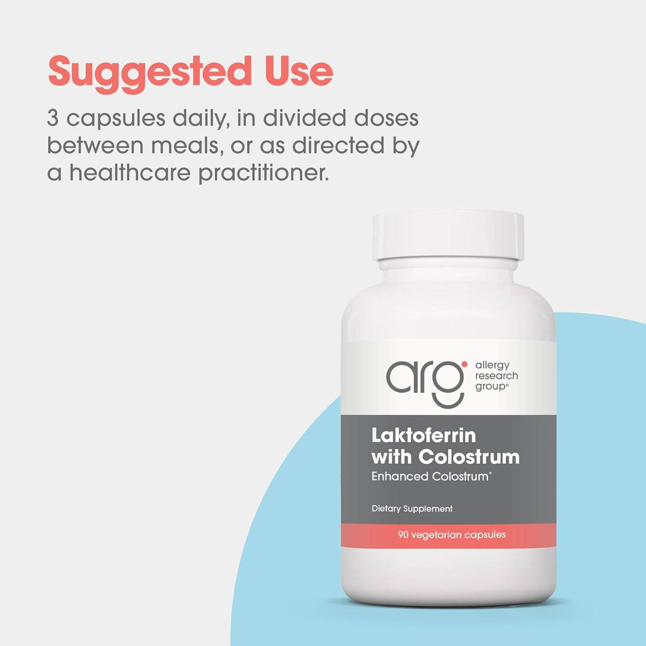 Allergy Research Group Laktoferrin w/ Colostrum - 90 capsules