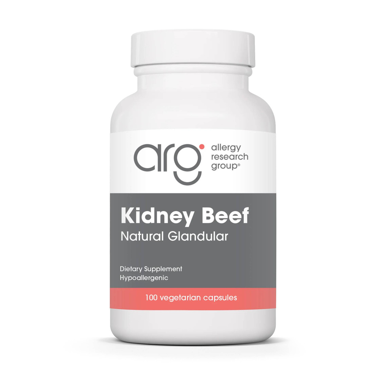 Allergy Research Group Kidney Beef Natural Glandular - 100 capsules ARGP28004 27.99