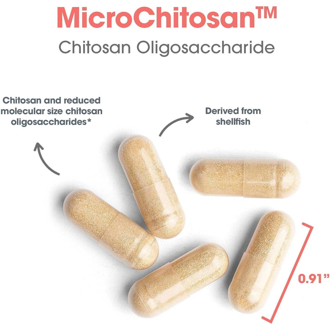 Allergy Research Group MicroChitosan 650mg - 60 capsules