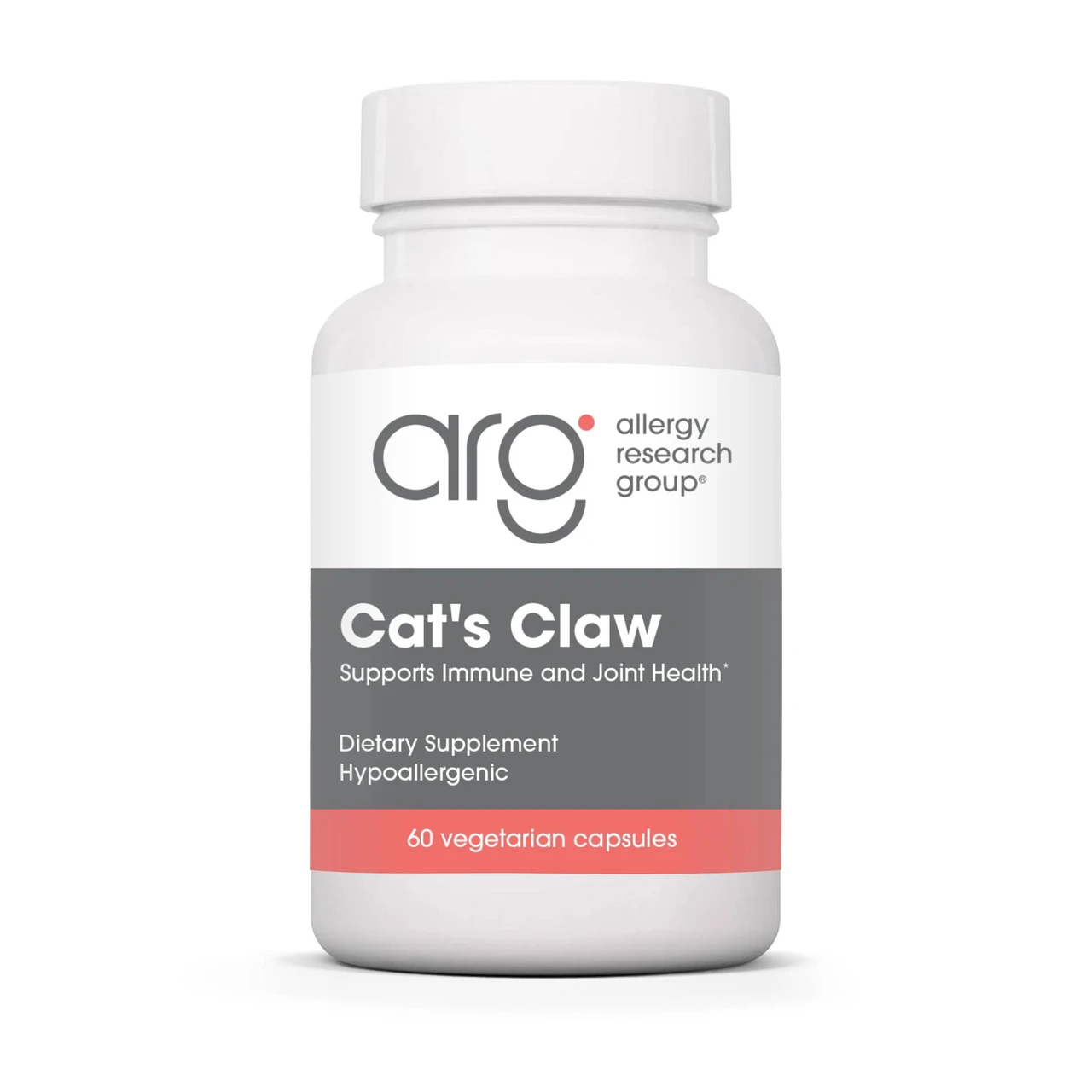 Allergy Research Group Cat's Claw 60 vegetarian capsules bottle
