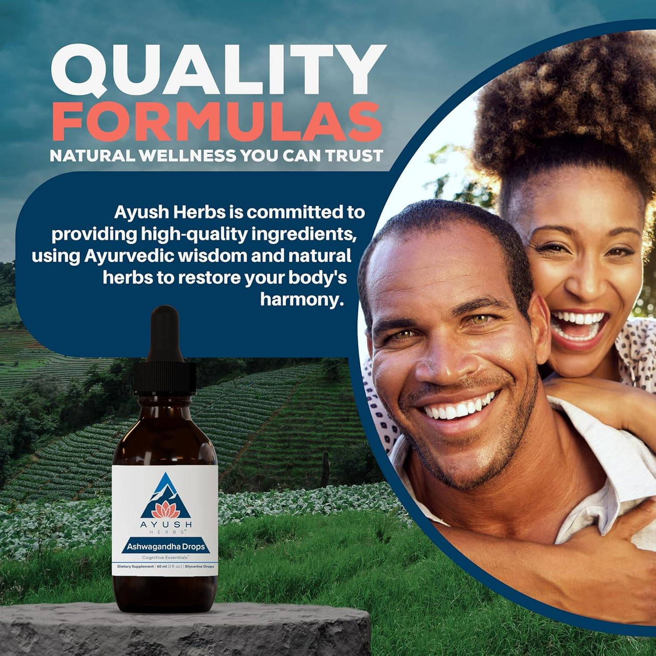 Ayush Herbs Adult Ashwagandha Drops - 60 Milliliters