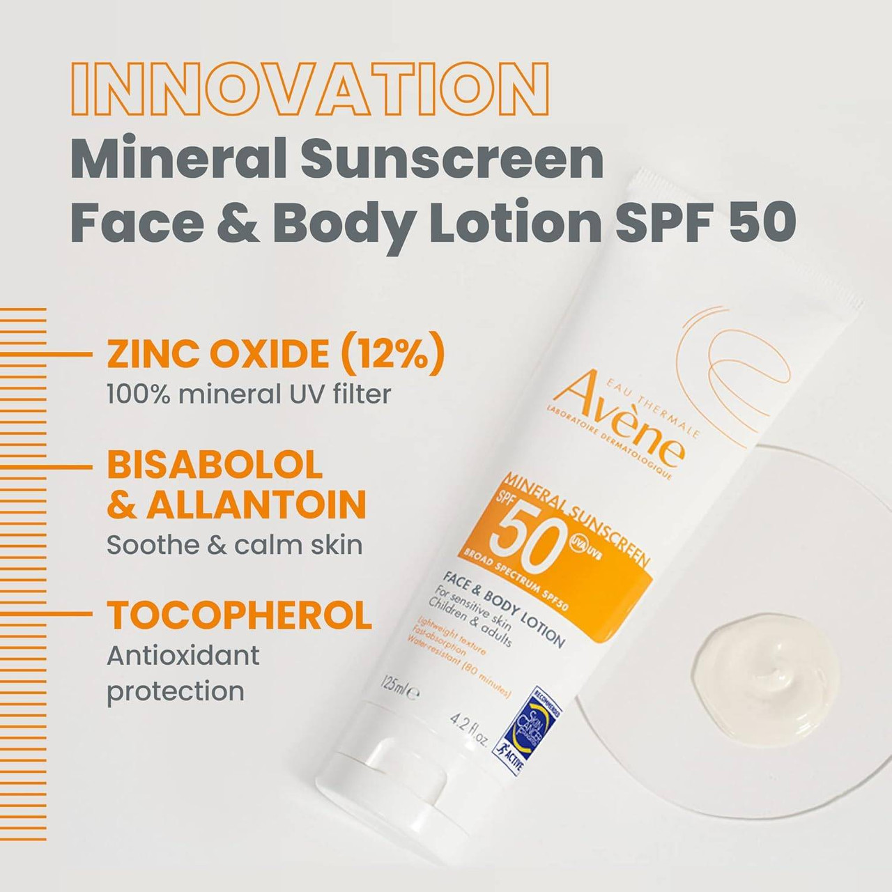 Avene Mineral Sunscreen Face & Body Lotion SPF 50