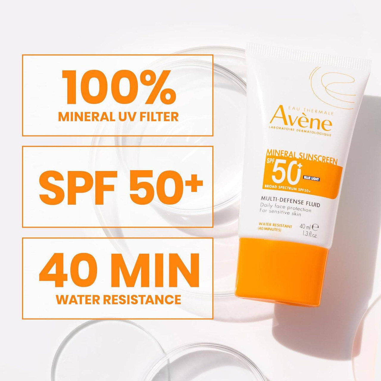 Avene Mineral Sunscreen Multi-Defense Fluid SPF 50+