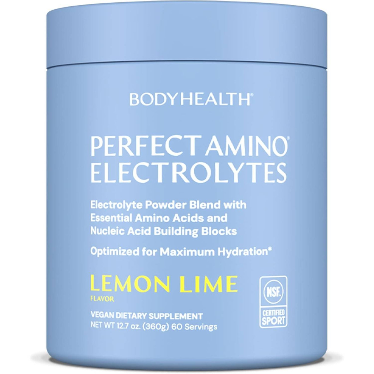 BodyHealth PerfectAmino Electrolytes, Lemon Lime - 360 Grams