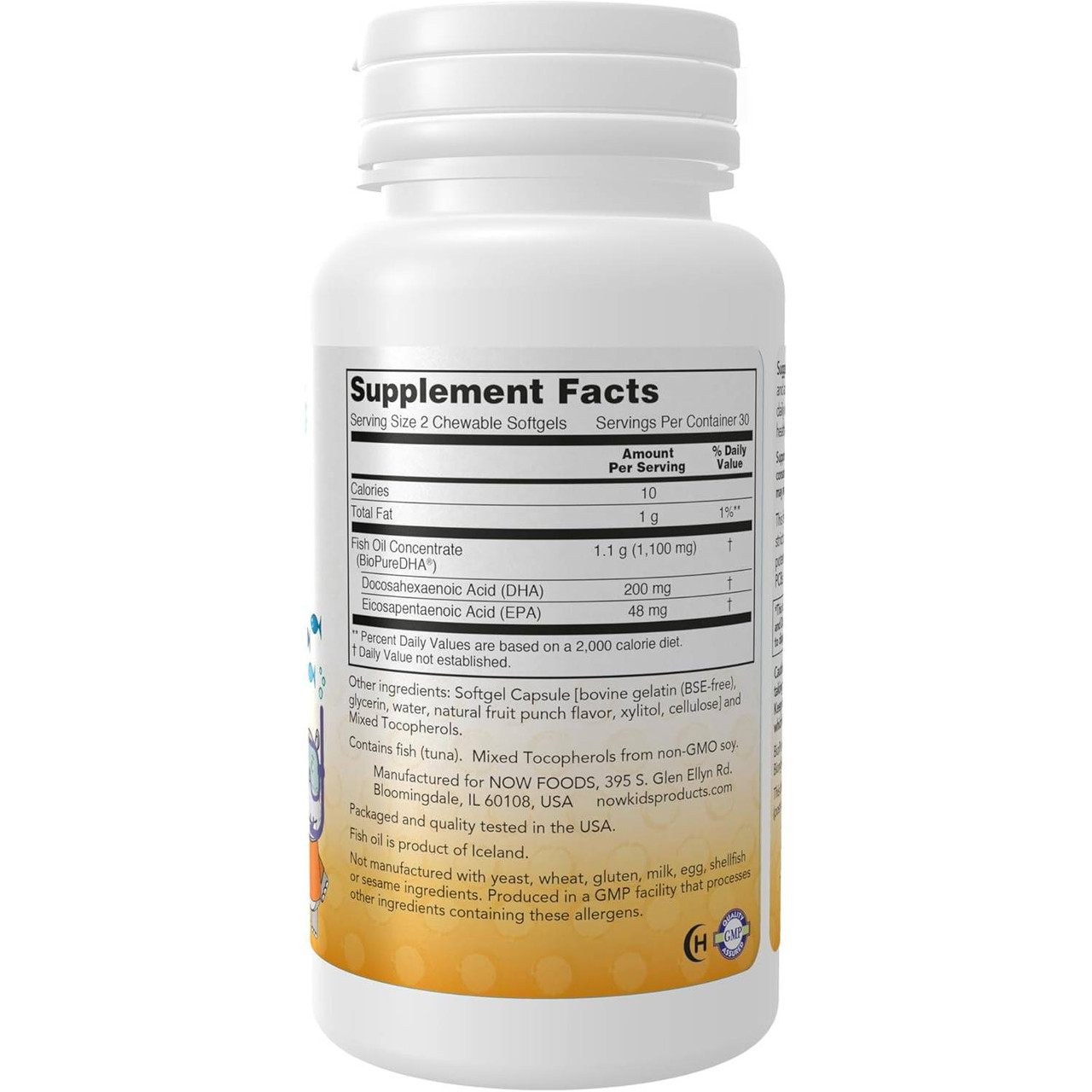 NOW Foods DHA 100mg - 60 Softgels