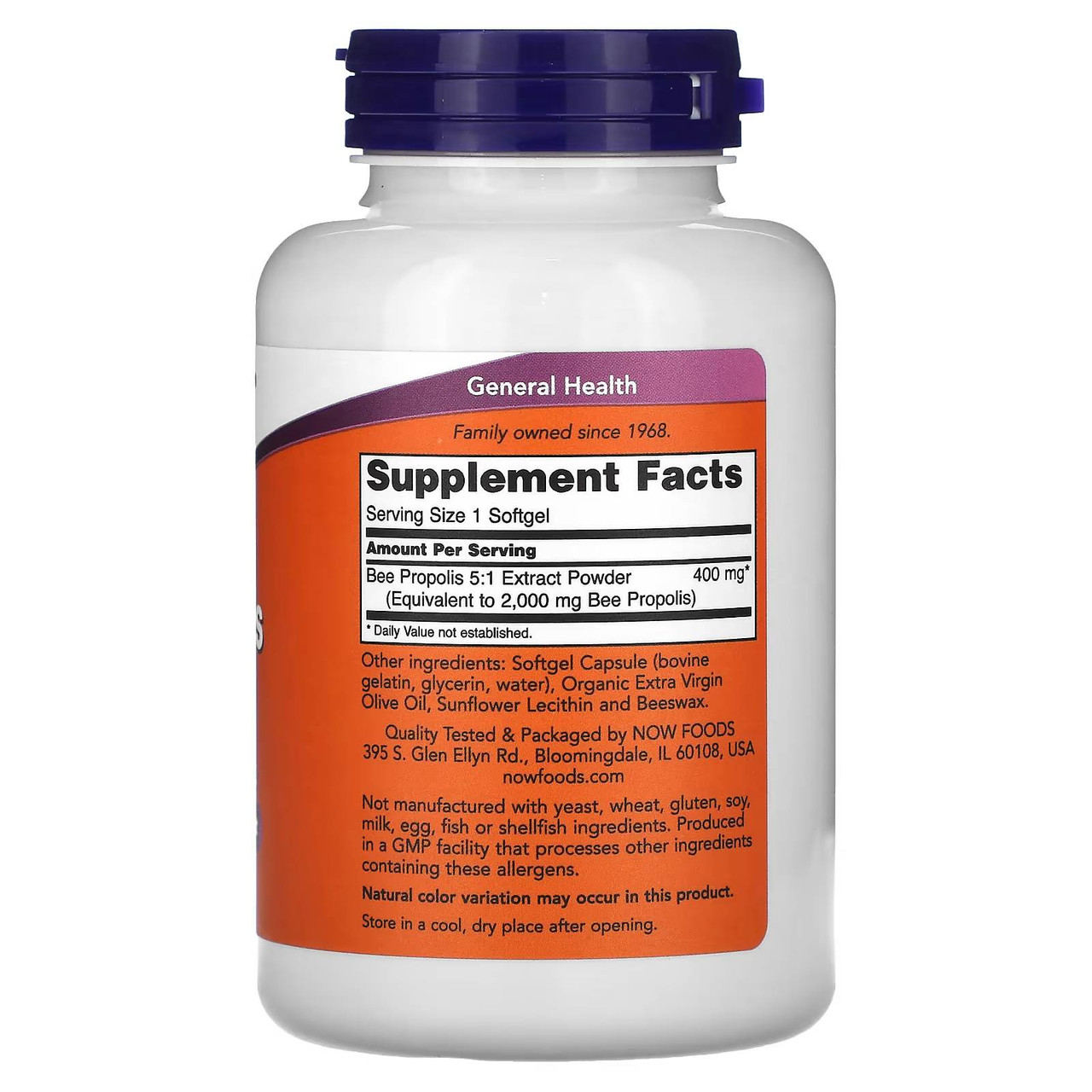 NOW Foods Propolis 2000 5:1 Extract - 90 Softgels