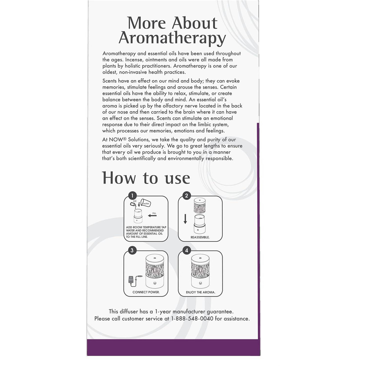 NOW Foods Ultrasonic Metal Touch Diffuser - 1 Diffuser