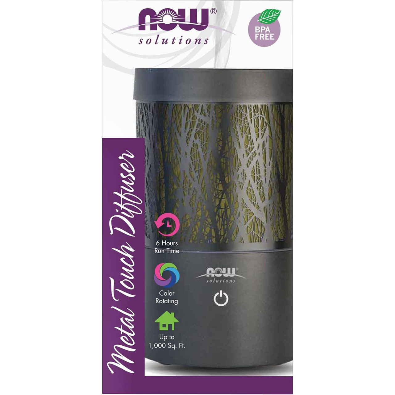 NOW Foods Solutions Ultrasonic Metal Touch Diffuser box