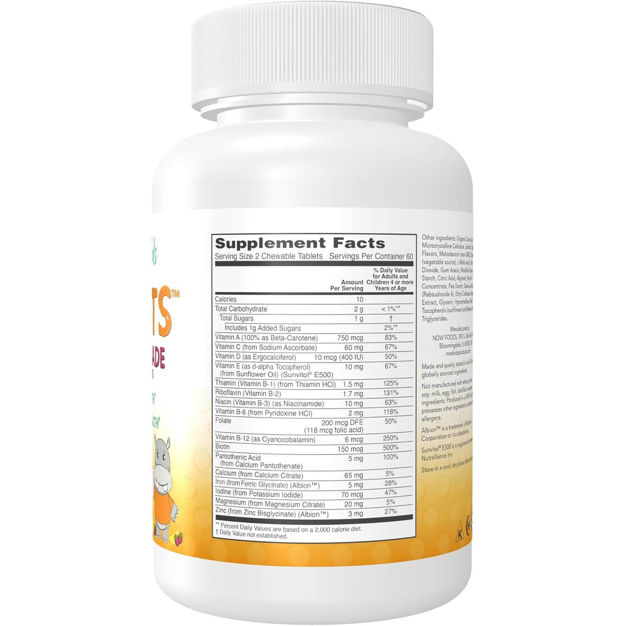 NOW Foods Kid Vits Berry Blast - 120 Chewables