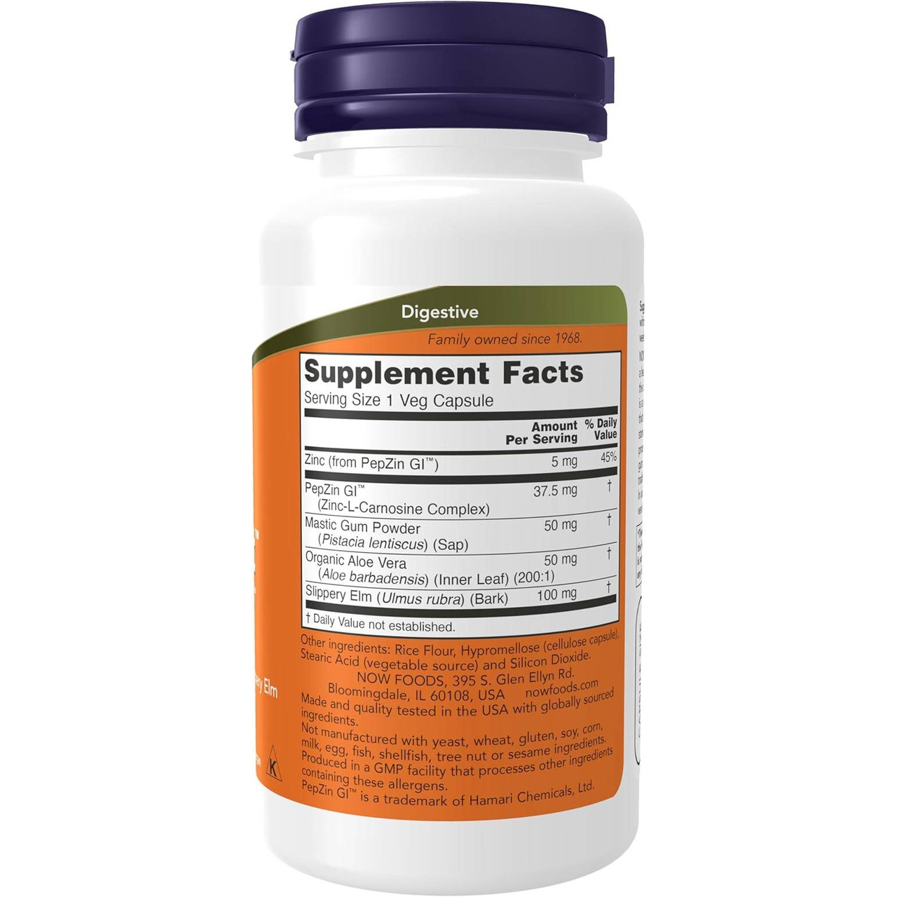 NOW Foods Gastro Comfort with PepZin GI - 60 Capsules