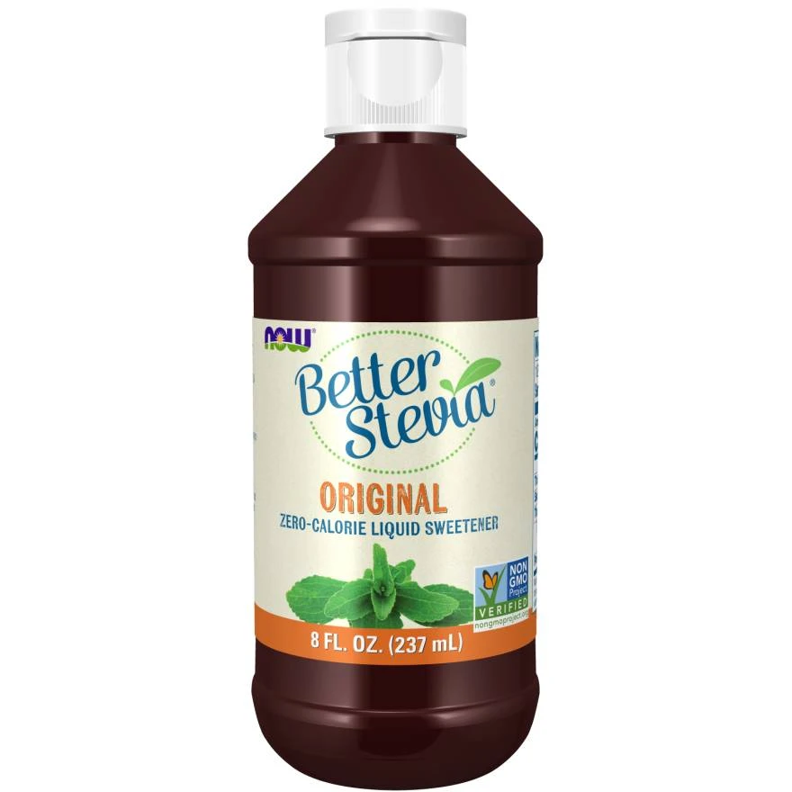 NOW Foods Better Stevia Original zero-calorie liquid sweetener 8 fl oz (237 mL) bottle