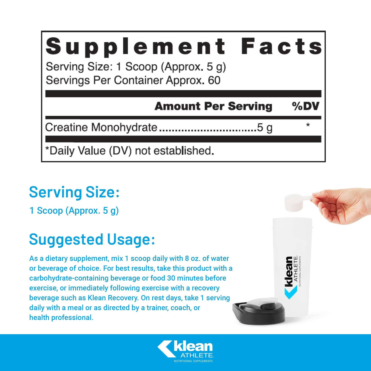 Klean Athlete Klean Creatine - 315 Grams