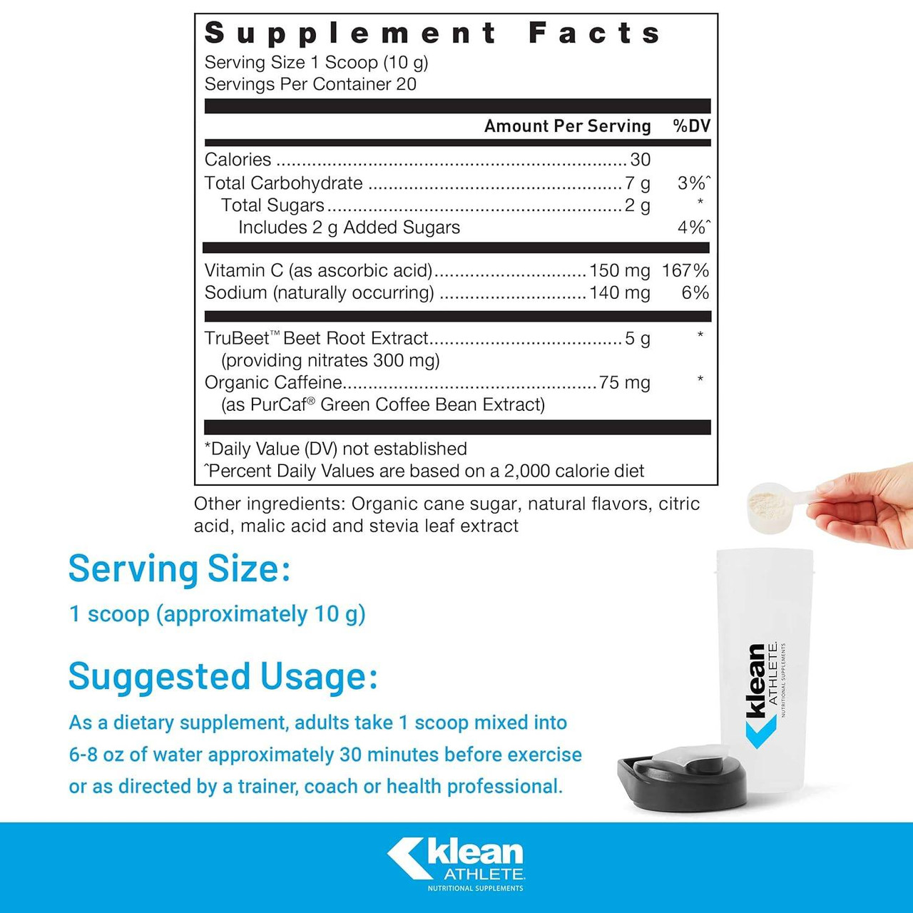 Klean Athlete Klean Pre-Workout - 200 Grams