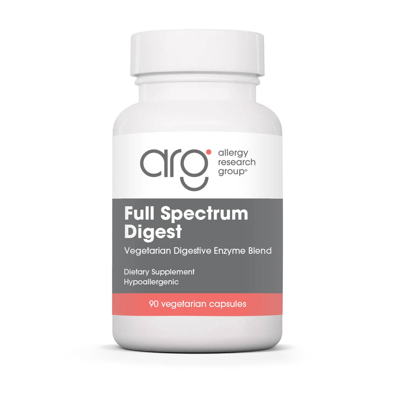 Allergy Research Group Full Spectrum Digest with Glutalytic 90 vegetarian capsule bottle