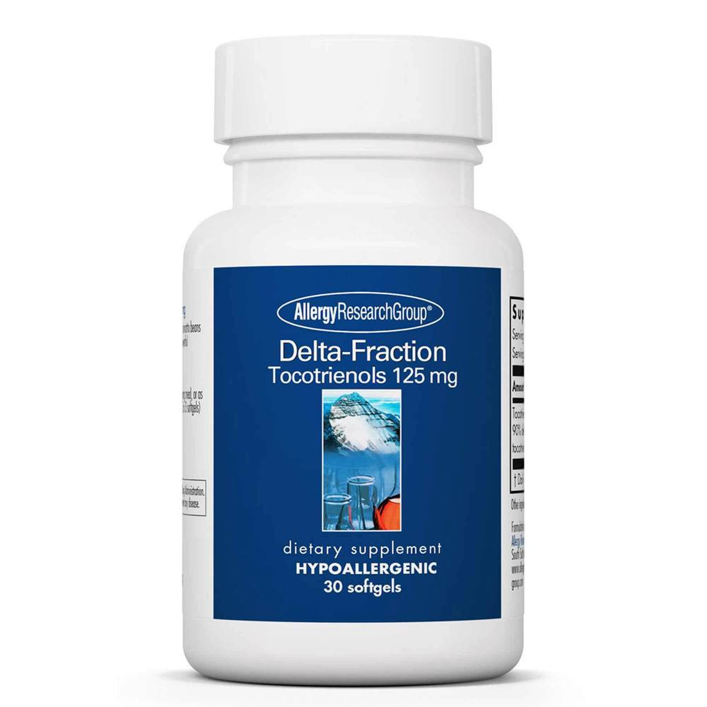 Delta-Fraction Tocotrienols bottle with older blue label