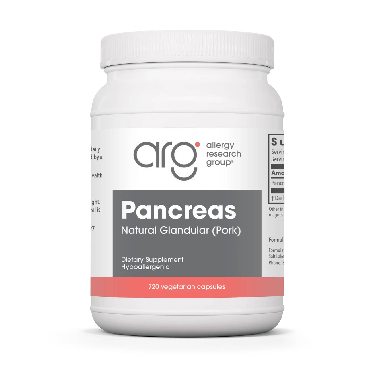 Allergy Research Group Pancreas (Pork) 425mg