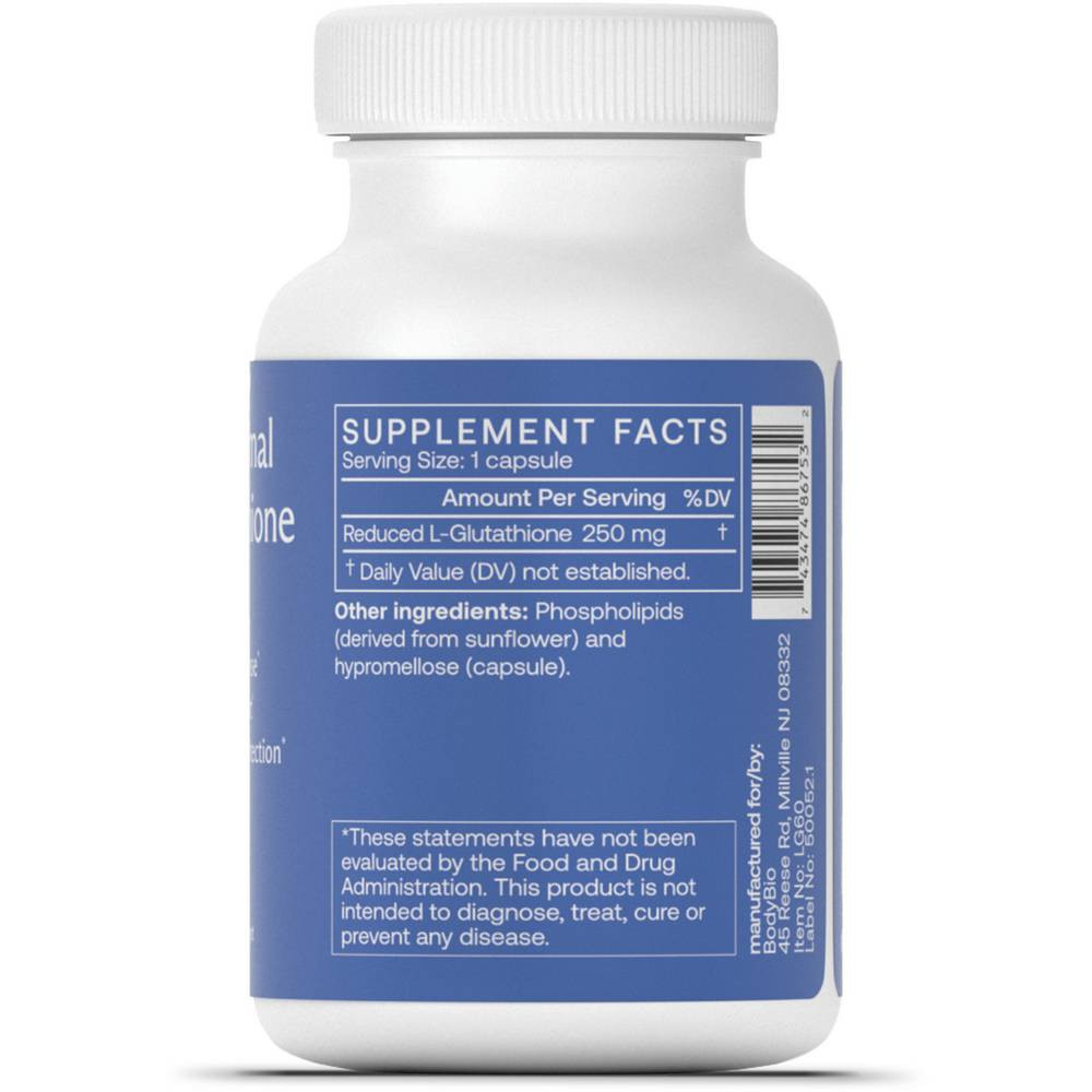 Body Bio Liposomal Glutathione - 60 capsules