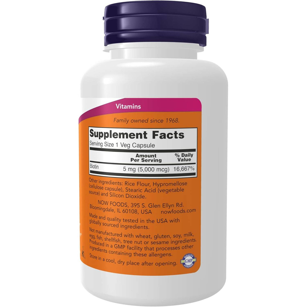 NOW Foods Biotin 5000mcg