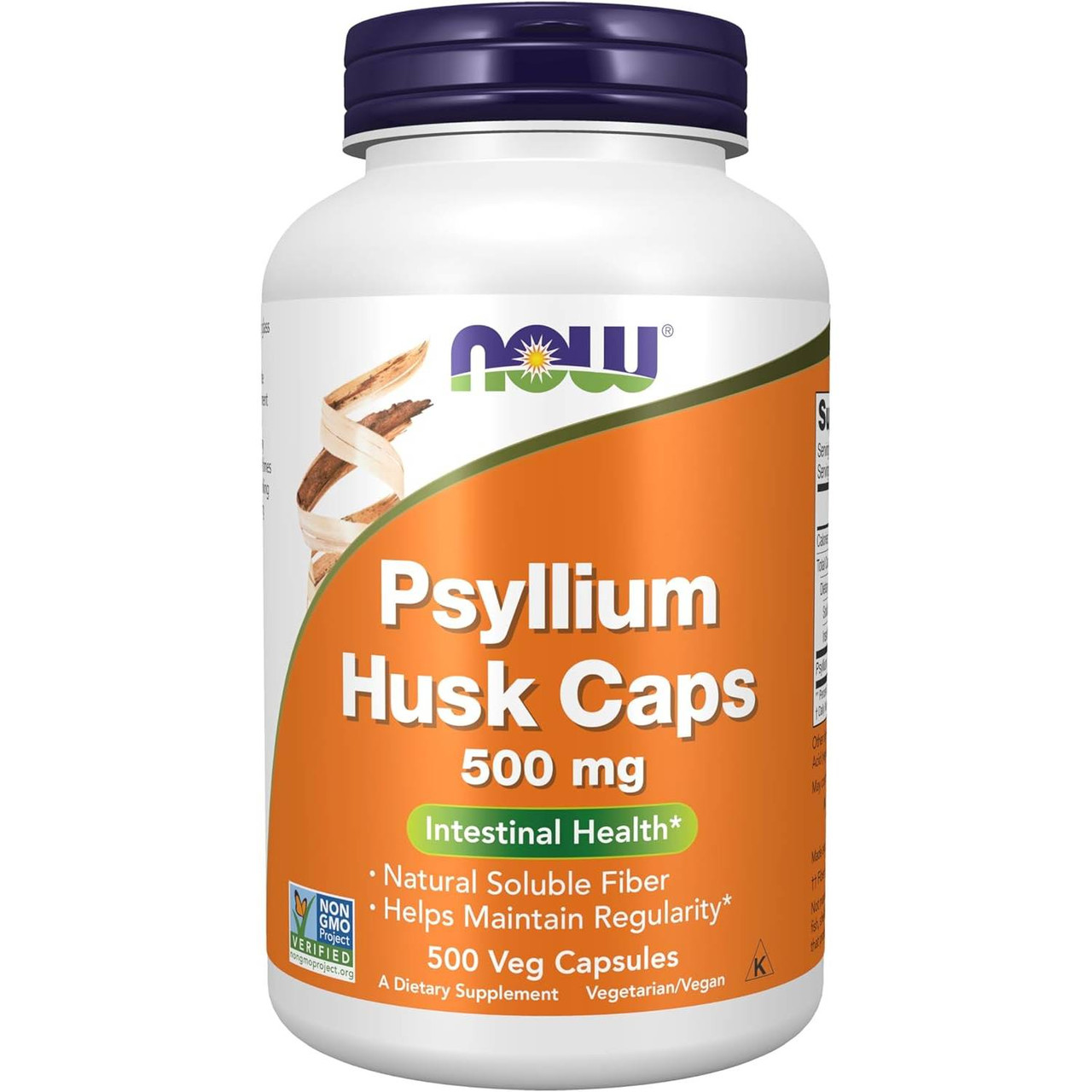 NOW Foods Psyllium Husk Caps - 500 Capsules NWFD59727 33.99