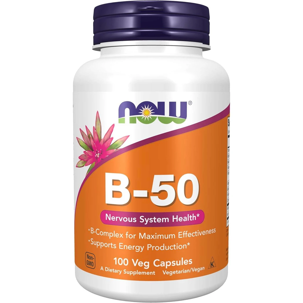 NOW Foods B-50 100 veg capsule bottle
