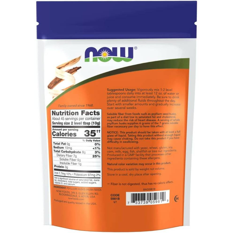 NOW Foods Whole Psyllium Husks