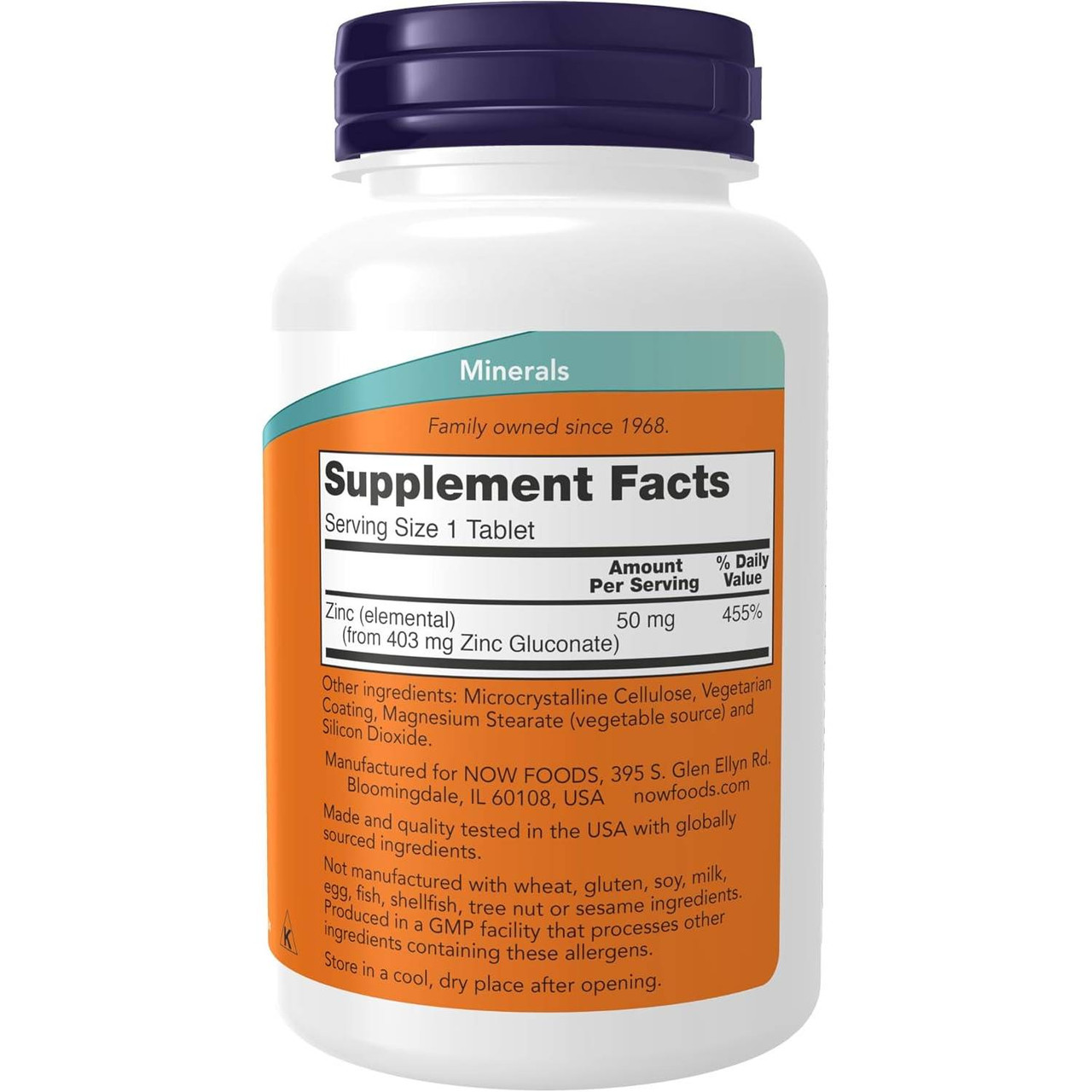 NOW Foods Zinc 50mg