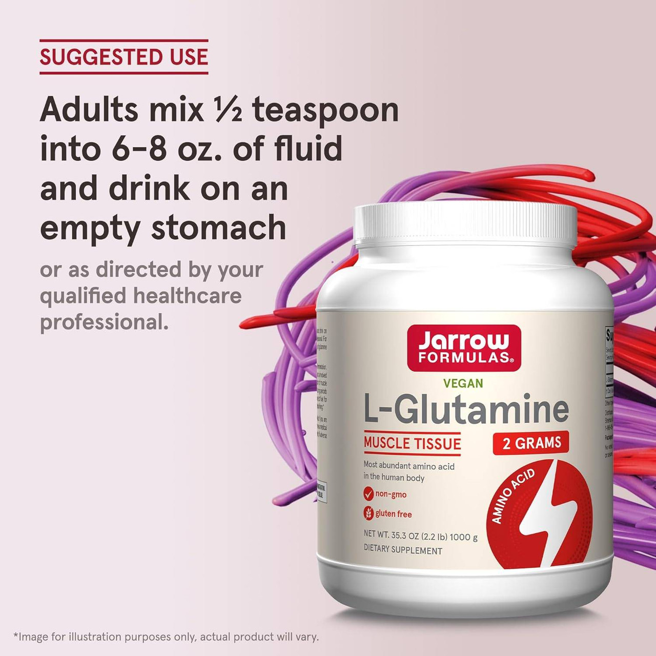 Jarrow Formulas L-Glutamine Powder - 1000 Grams