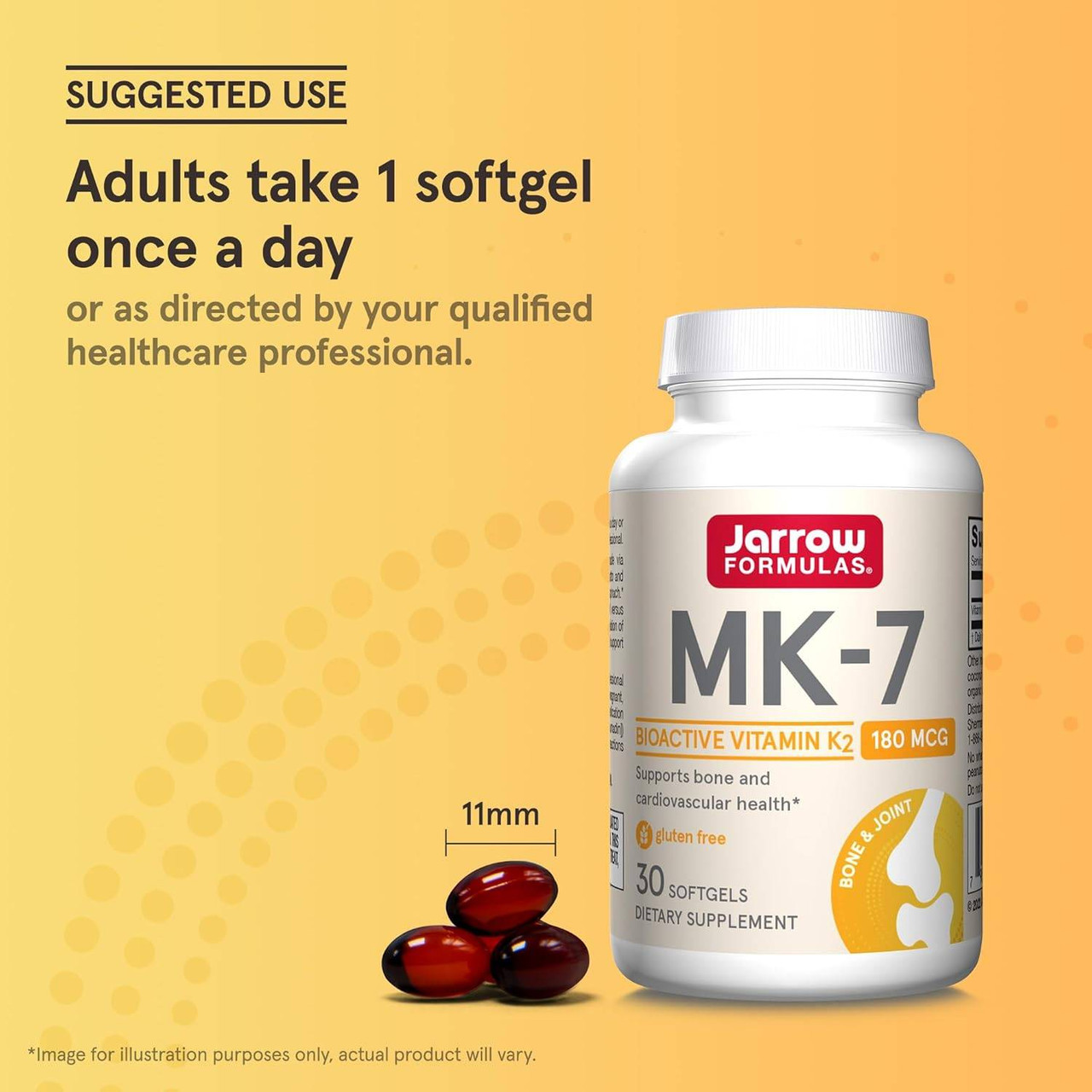Jarrow Formulas MK-7 180mcg - 30 Softgels