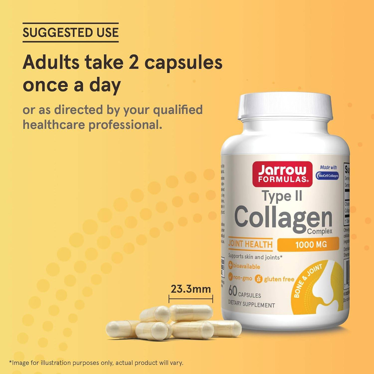 Jarrow Formulas Type 2 Collagen 500mg - 60 Capsules