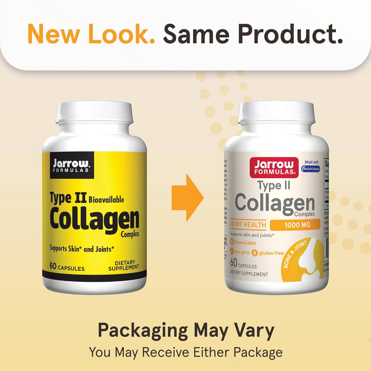 Jarrow Formulas Type 2 Collagen 500mg - 60 Capsules