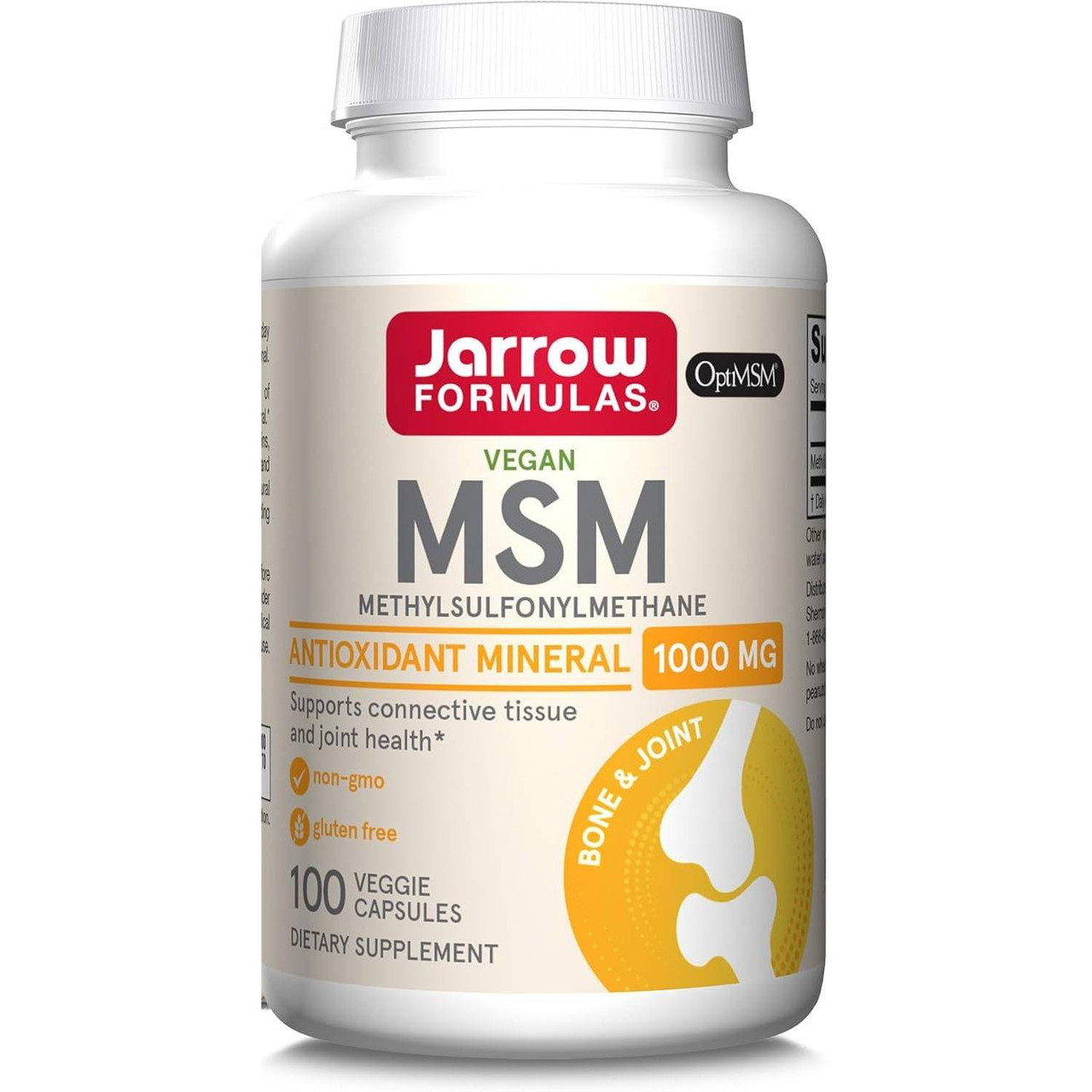 Jarrow Formulas MSM Sulfur 1000mg JWFL-MSMS1000 20.99