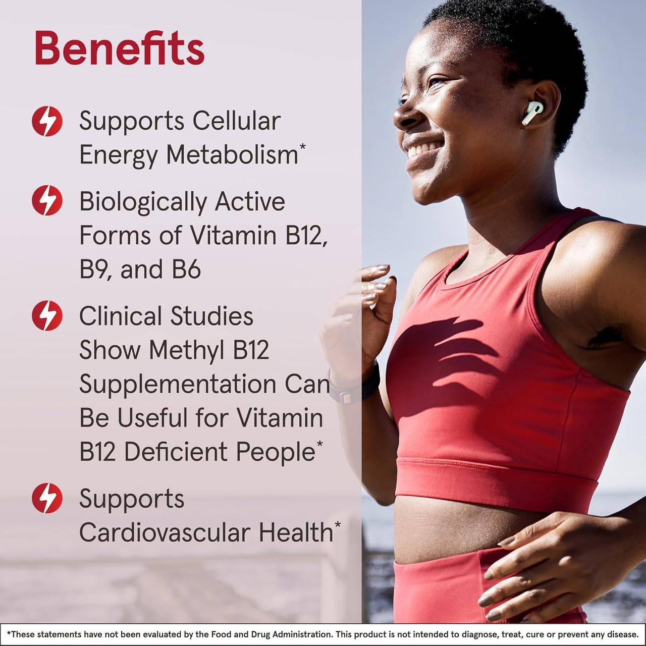 Jarrow Formulas Methyl B-12 & Methyl Folate Lemon - 100 Tablets