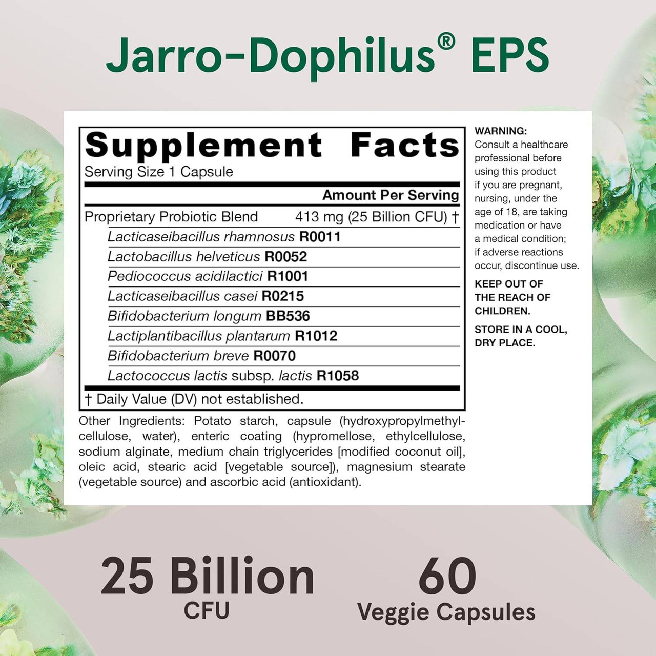 Jarrow Formulas Jarro-Dophilus EPS 25 Billion CFU - 60 Capsules