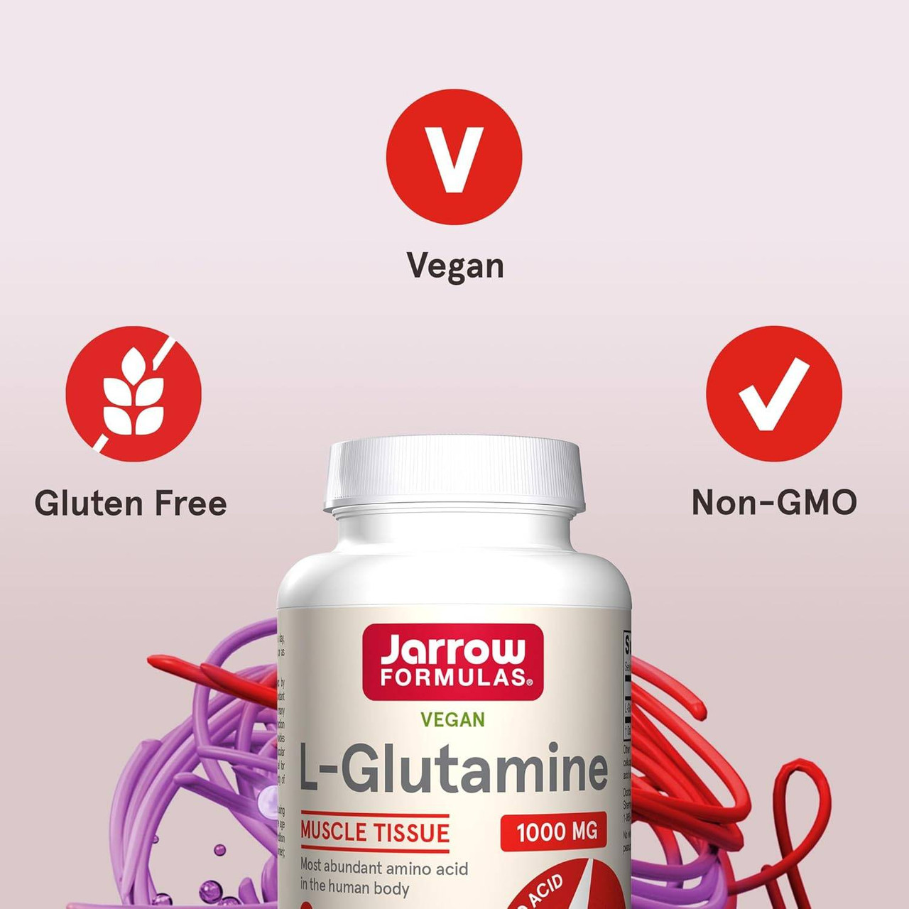 Jarrow Formulas L-Glutamine 1000mg - 100 Tablets