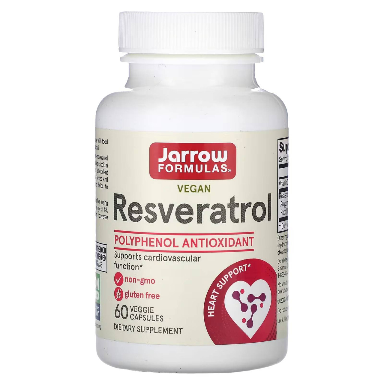 Jarrow Formulas Resveratrol 100mg JWFL-R100 24.99