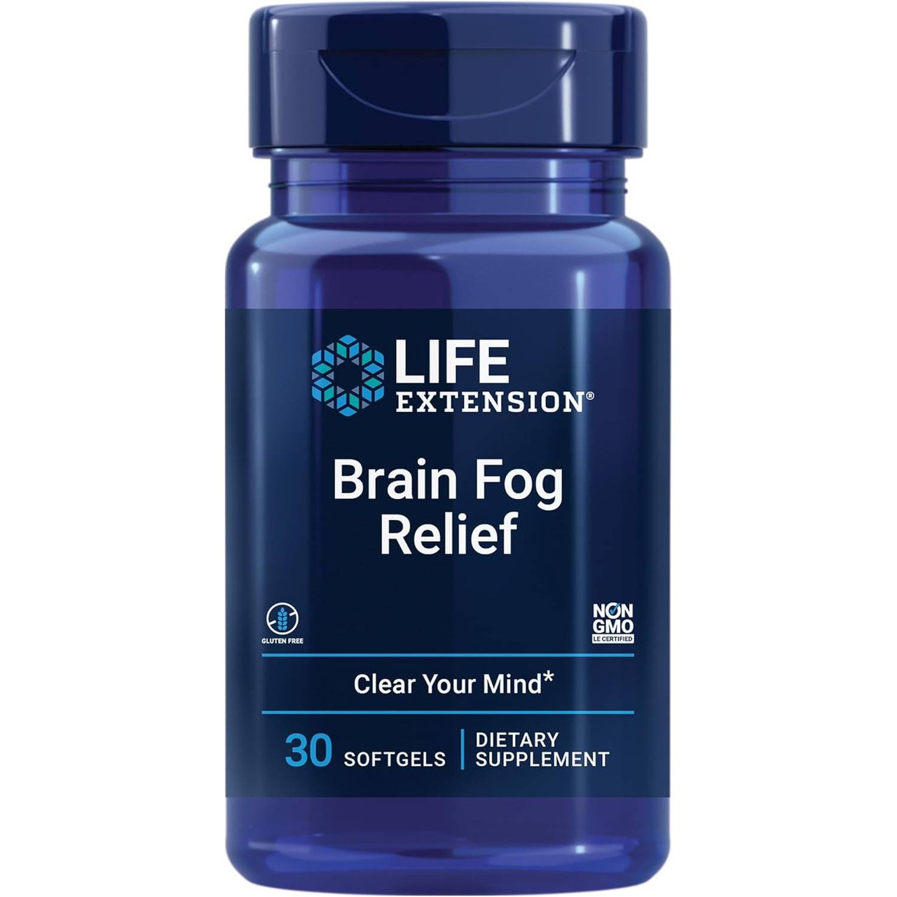 Life Extension Brain Fog Relief 30 softgels bottle