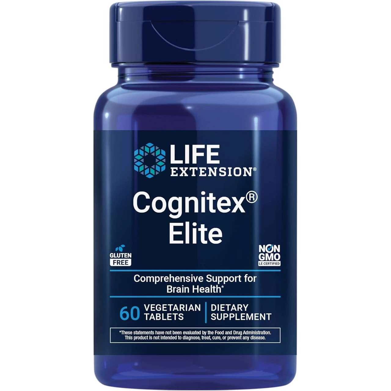 Life Extension Cognitex Elite 60 vegetarian tablets bottle