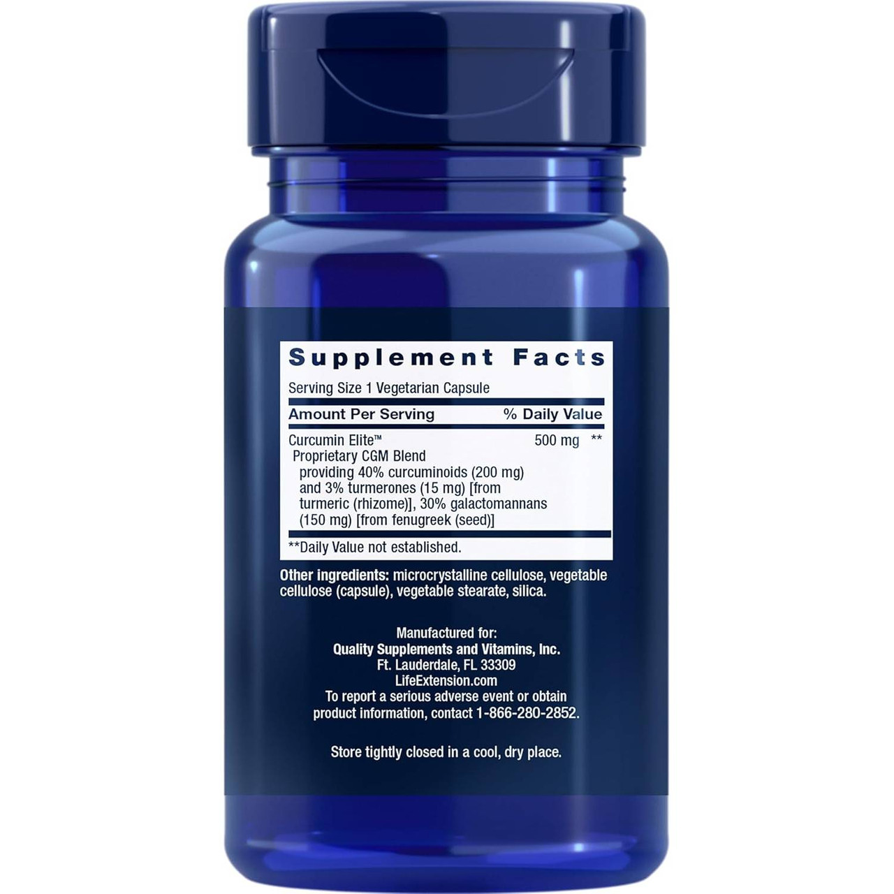Life Extension Curcumin Elite Turmeric Extract - 60 Capsules