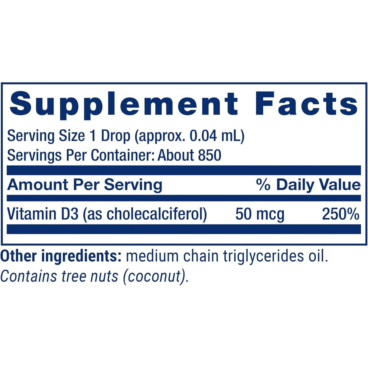 Life Extension Liquid Vitamin D3 2000IU - 29.57 Milliliters