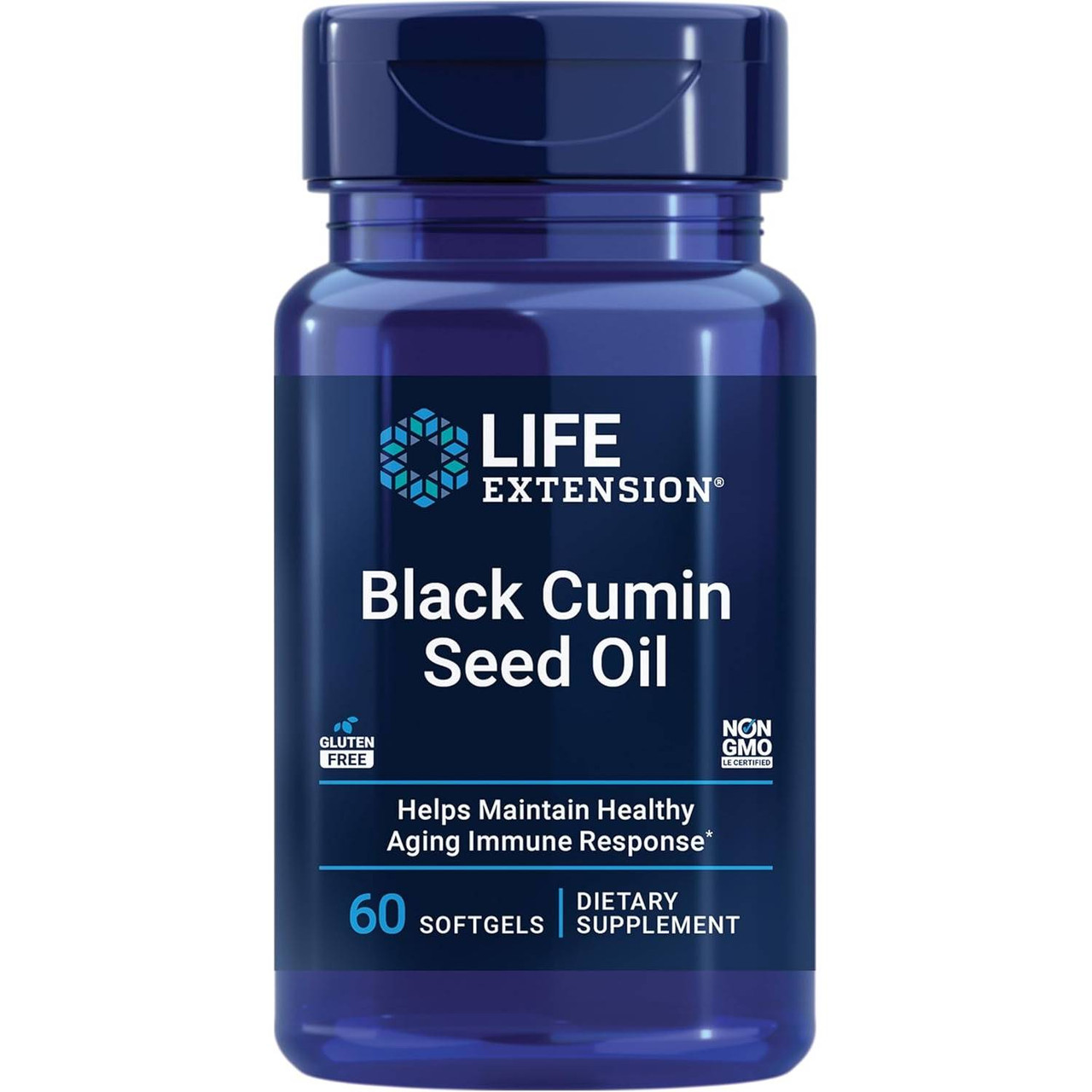Life Extension Black Cumin Seed Oil 60 softgels bottle