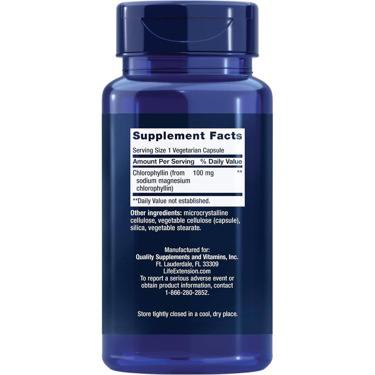 Life Extension Chlorophyllin 100mg - 100 Capsules