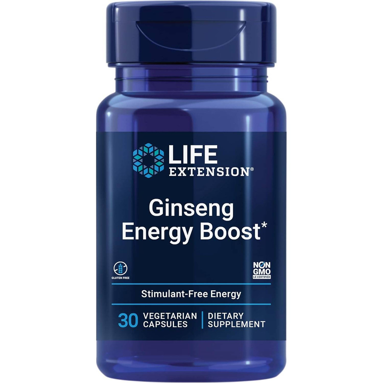 Life Extension Ginseng Energy Boost 30 vegetarian capsules bottle