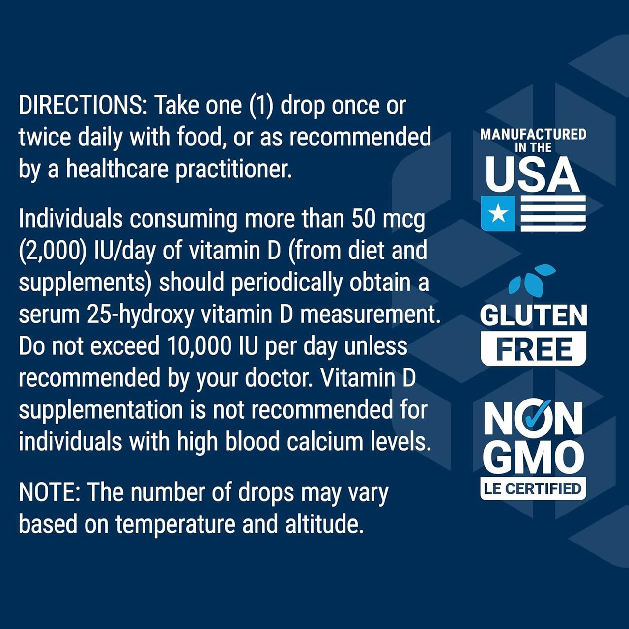 Life Extension Liquid Vitamin D3 2,000IU Mint Flavor - 29.57 Milliliters