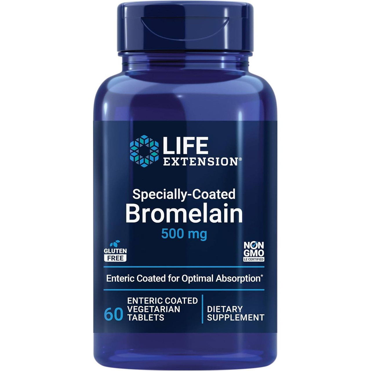 Life Extension Specially-Coated Bromelain - 60 Tablets LFEX20360 21.99