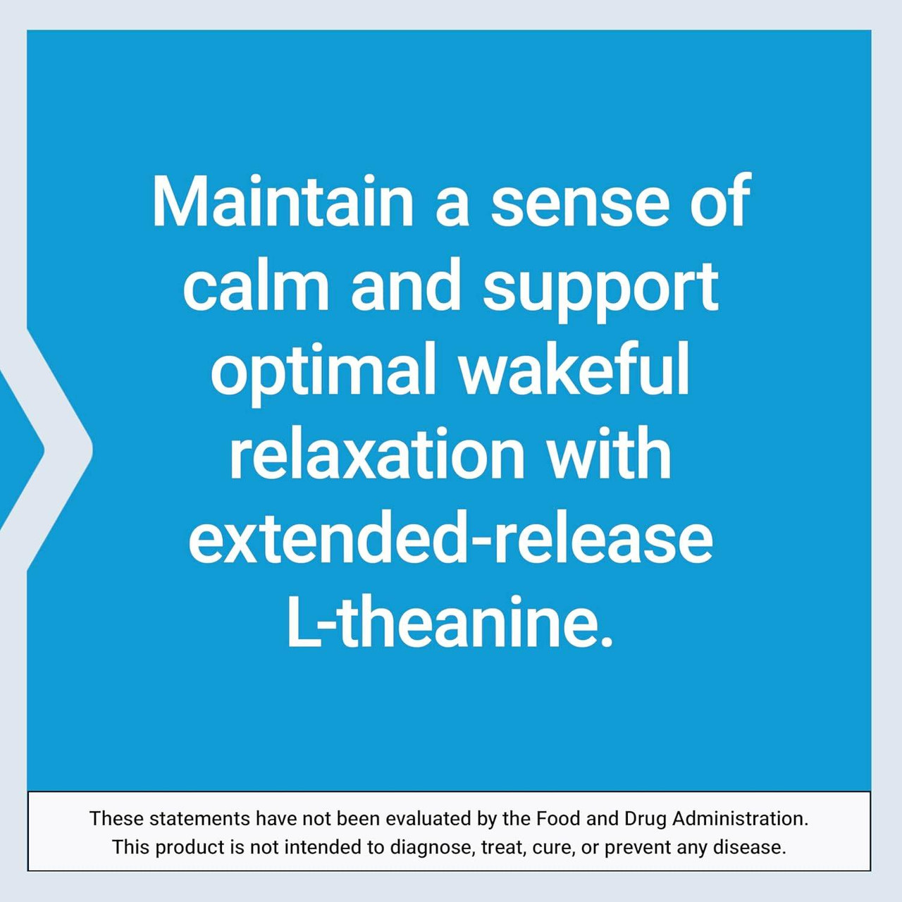 Extended-release L-theanine statement on blue